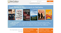 Desktop Screenshot of netgalley.com